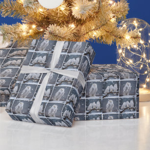 Jul Snowy Uggla i Snöflingor Presentpapper