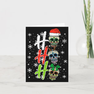Jul Socker Skalle Ho Ho Ho Xmas Mexikansk Män Kvin Kort