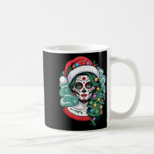 Jul Socker Skalle Konst Kvinna Tomte Hatt Festlig Kaffemugg