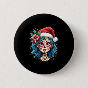 Jul Socker Skalle Konst Kvinna Tomte Hatt Festlig Knapp