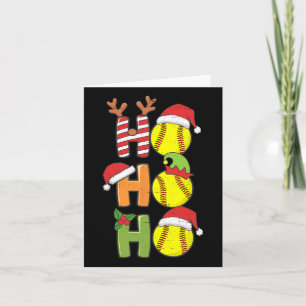 Jul Softball Ho Ho Ho Softball Julafton Sport me Kort