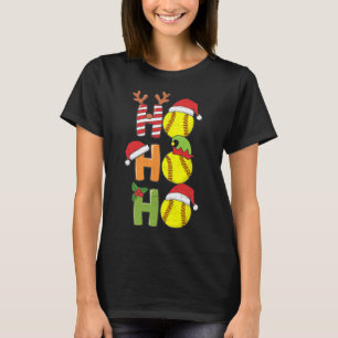 Jul Softball Ho Ho Ho Softball Julafton Sport me T Shirt