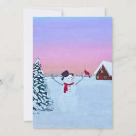 Jul solnedgång julkort