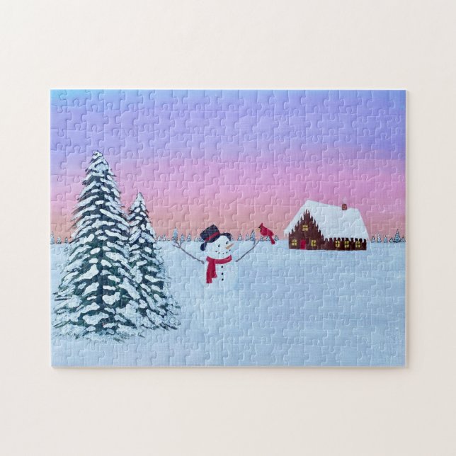 Jul solnedgång pussel (Horisontell)