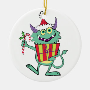 Jul som är gigantisk med gåvan julgransprydnad keramik