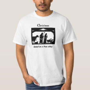 Jul som baseras på en riktig berättelse tee shirt