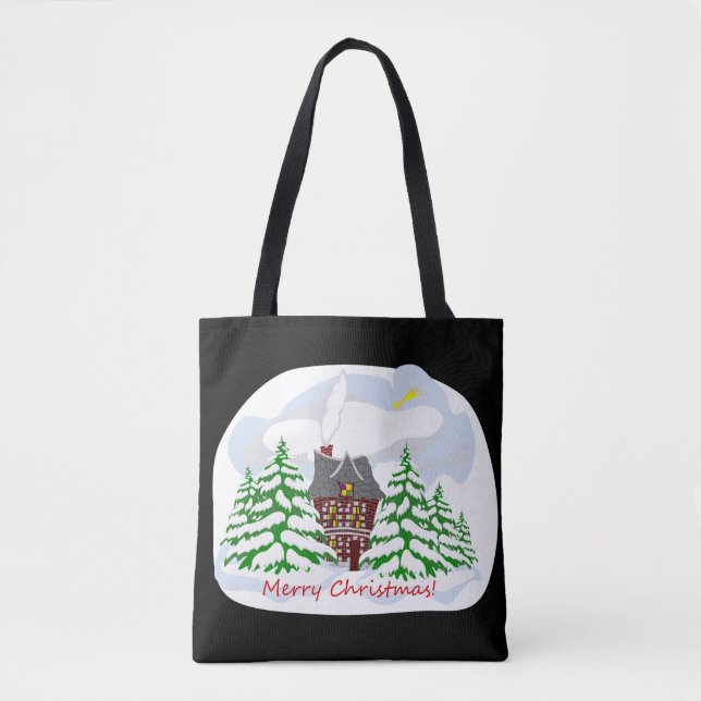 Jul som kommer till familjehuset tygkasse (Framsida)