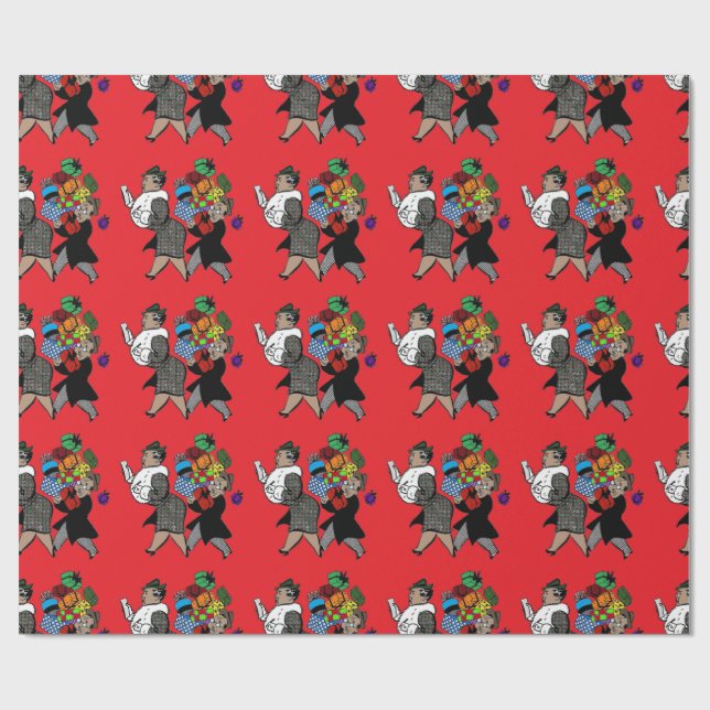 Jul som shoppar med Missusen Presentpapper (Platt)