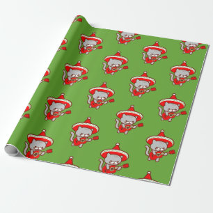 Jul som slår in papper - MEOWIACHI-KATT Presentpapper