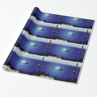 Jul som slår in papper presentpapper