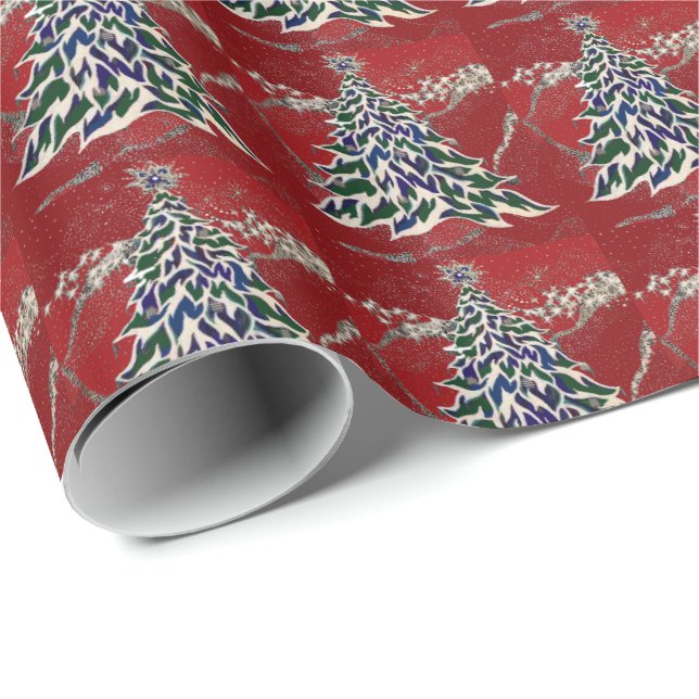 Jul som slår in papper presentpapper (Rullad Hörn)