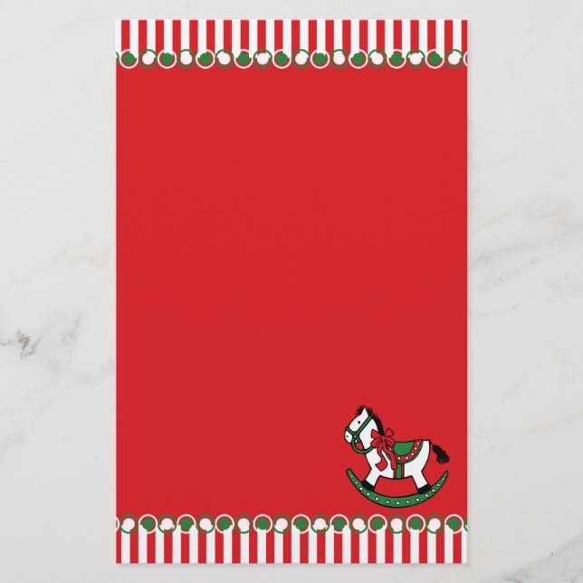 Jul som vaggar hästen brevpapper (Framsida)