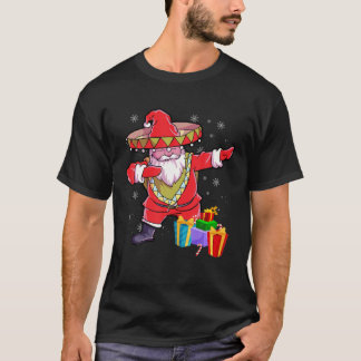 jul Sombrero Dabbing Jultomten Mexican Mer T Shirt
