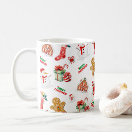 Jul Sömlös Mönster Kaffemugg