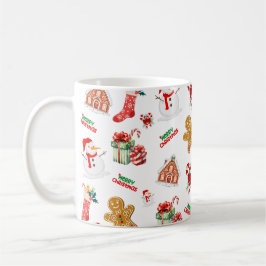 Jul Sömlös Mönster Kaffemugg