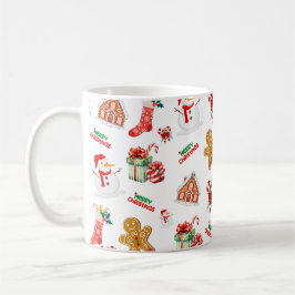 Jul Sömlös Mönster Kaffemugg
