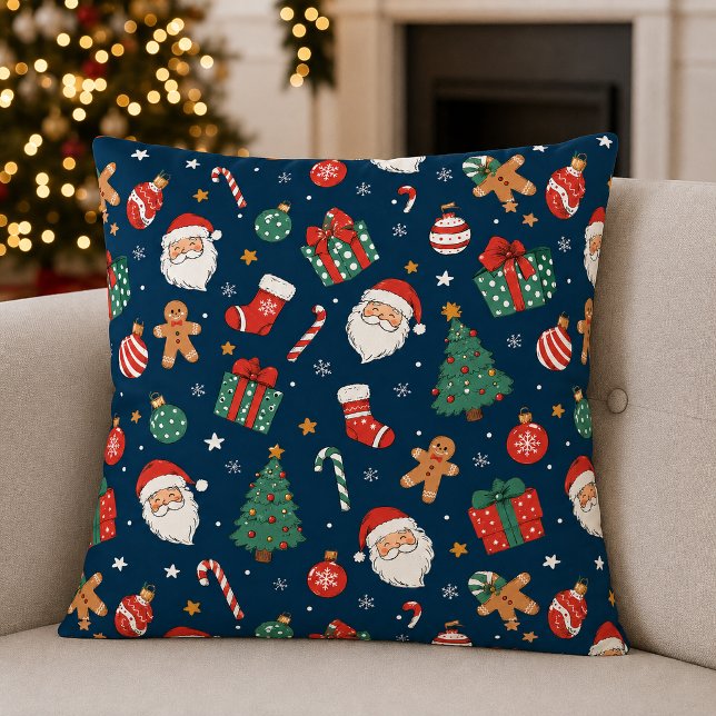 Jul Sömlös Mönster Kudd Kudde (Skapare uppladdad)