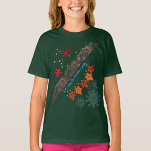 Jul Söt Flick T-Shirt-Festive Högtidskläder T Shirt
