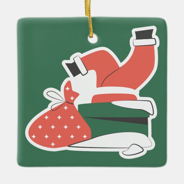 Jul Söt Julgransprydnad Keramik (Framsida)