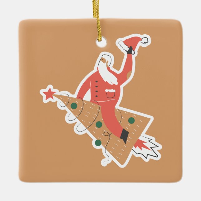 Jul Söt Julgransprydnad Keramik (Framsida)