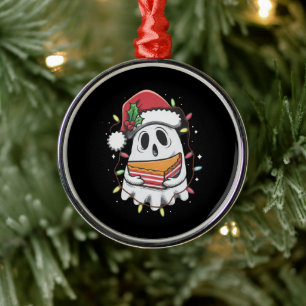 Jul Söt Spöke Tomte Julfest Jul Julgransprydnad Metall