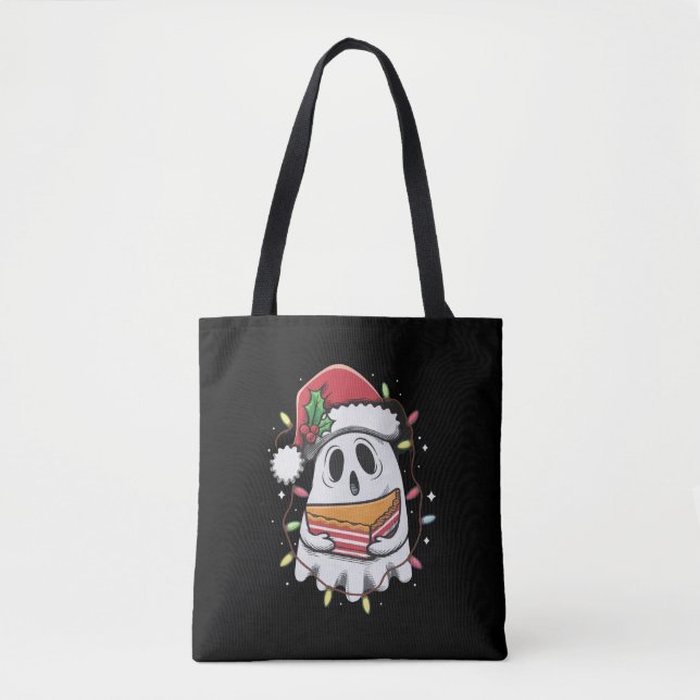Jul Söt Spöke Tomte Julfest Xmas Högtid  Tygkasse (Framsida)