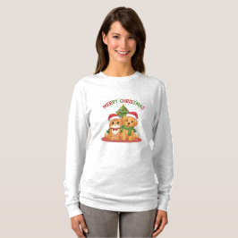 Jul söta husdjur vänner t shirt