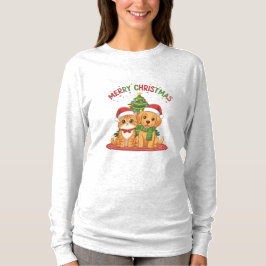 Jul söta husdjur vänner t shirt