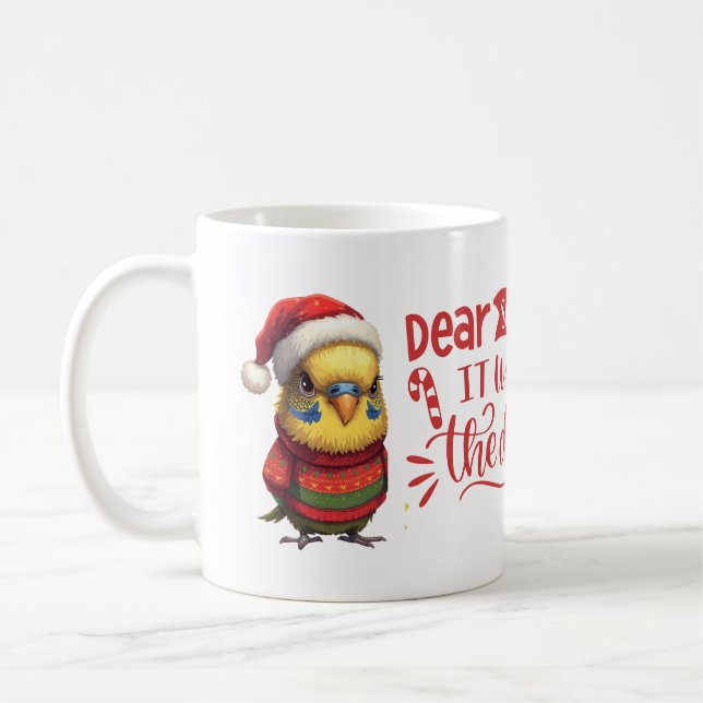 Jul sötnos Chiclet Djur Konst Kaffemugg (Vänster)