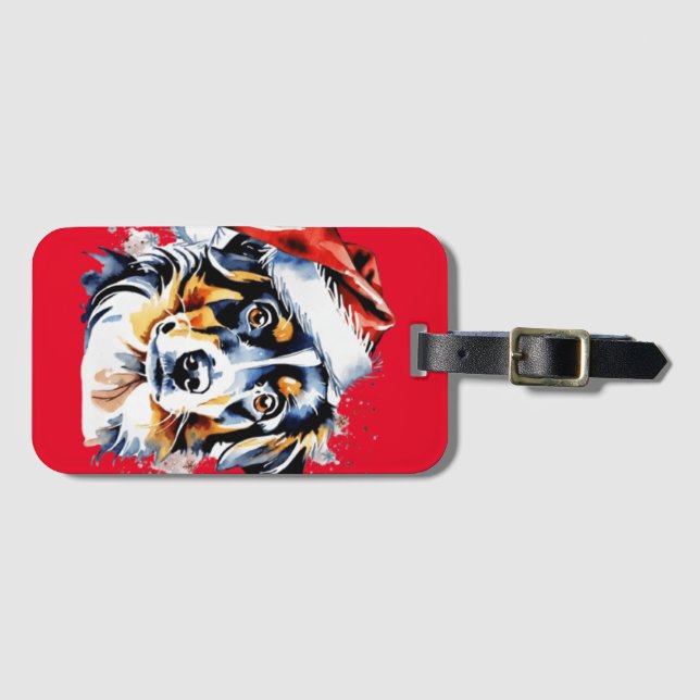 Jul sött valp bagagebricka (Framsida horisontal)