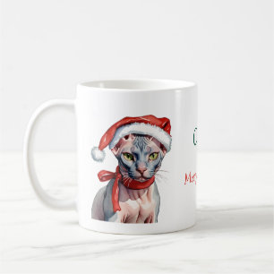Jul Sphynx cat Watercolor Kaffemugg