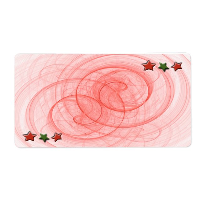 Jul Spiral och stjärnor Fraktsedel (Framsidan)