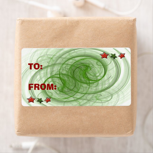 Jul Spiral och stjärnor Fraktsedel (Insitu)