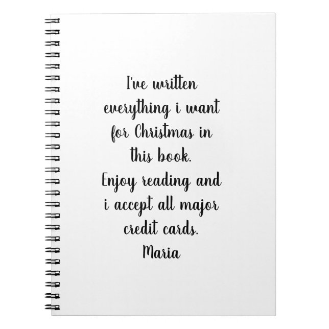 Jul Spiralblock allt önskar (Framsidan)