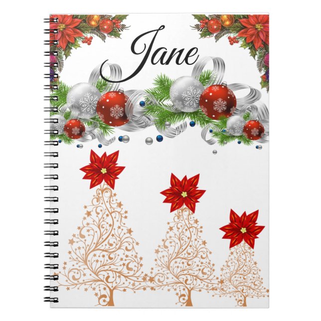 Jul Spiralblock Poinsettia (Framsidan)