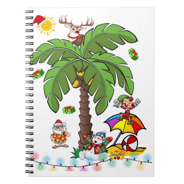 Jul Spiralblock Santa Claus Beach Bum  (Framsidan)