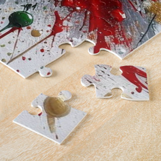 Jul Splatter / Vita Explosioner Pussel