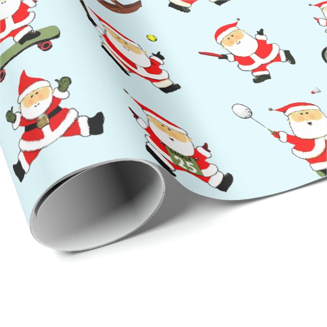 Jul Sport Fan Holiday Present Presentpapper (Rullad Hörn)