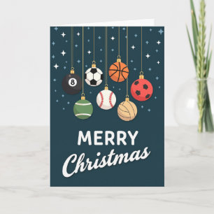 Jul Sport Ornament Kort