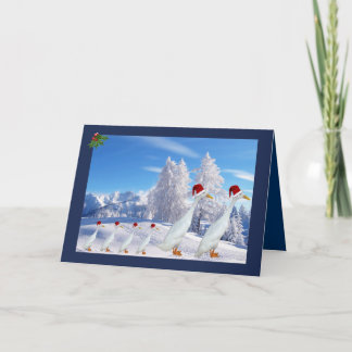 Jul springer anka helgkort