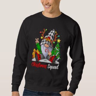 Jul Squad God Jul Matchande Gnome Familj Lång Ärmad Tröja