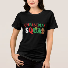 Jul Squad | Rolig Matchande Holiday Design För Tea T Shirt