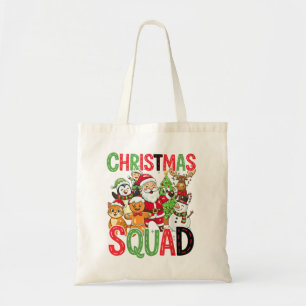 Jul Squad Santa Familj Matchande Xmas Tygkasse