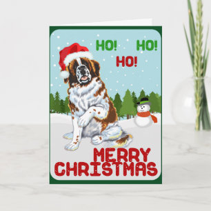 Jul St Bernard Helgkort
