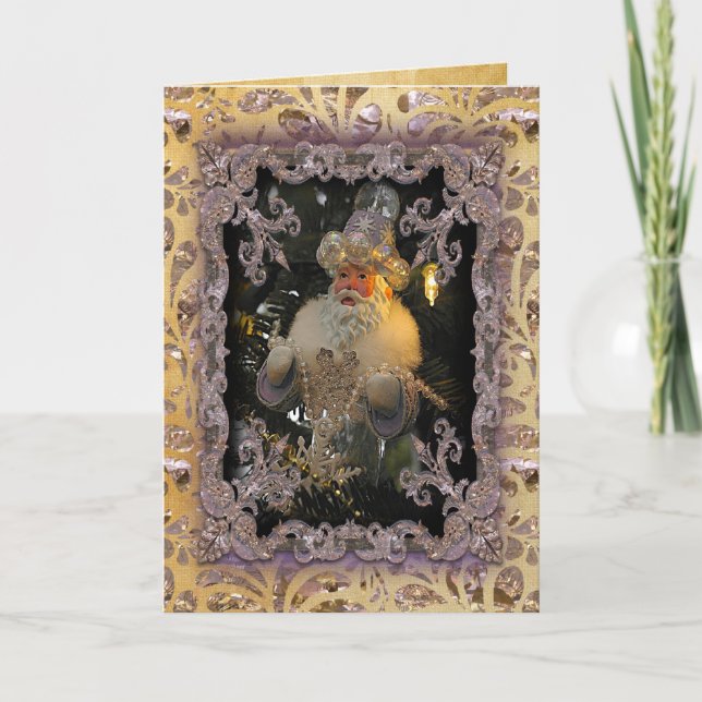 Jul St. Nicholas Victorian Helgkort (Framsida)