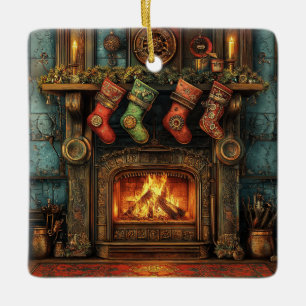 Jul Steampunk Fireplace Ornament
