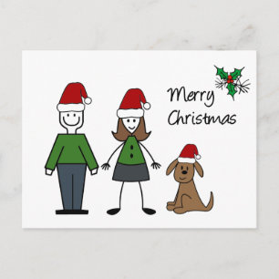 Jul Stick figurer Helg Vykort