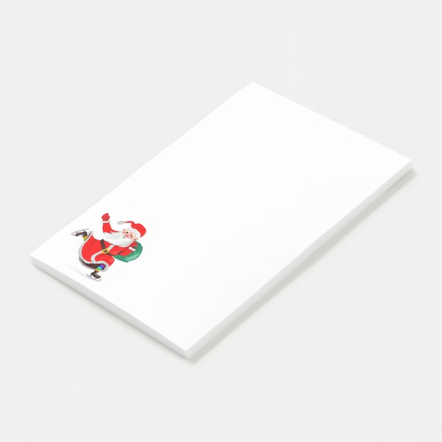 Jul-stickies Santa med presenter Post-it Block (Vinklad)