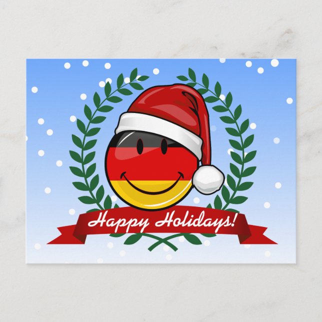 Jul Stil Tyska Flagga Helg Vykort (Framsida)