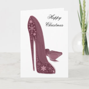 Jul Stiletto Shoes Art Helgkort